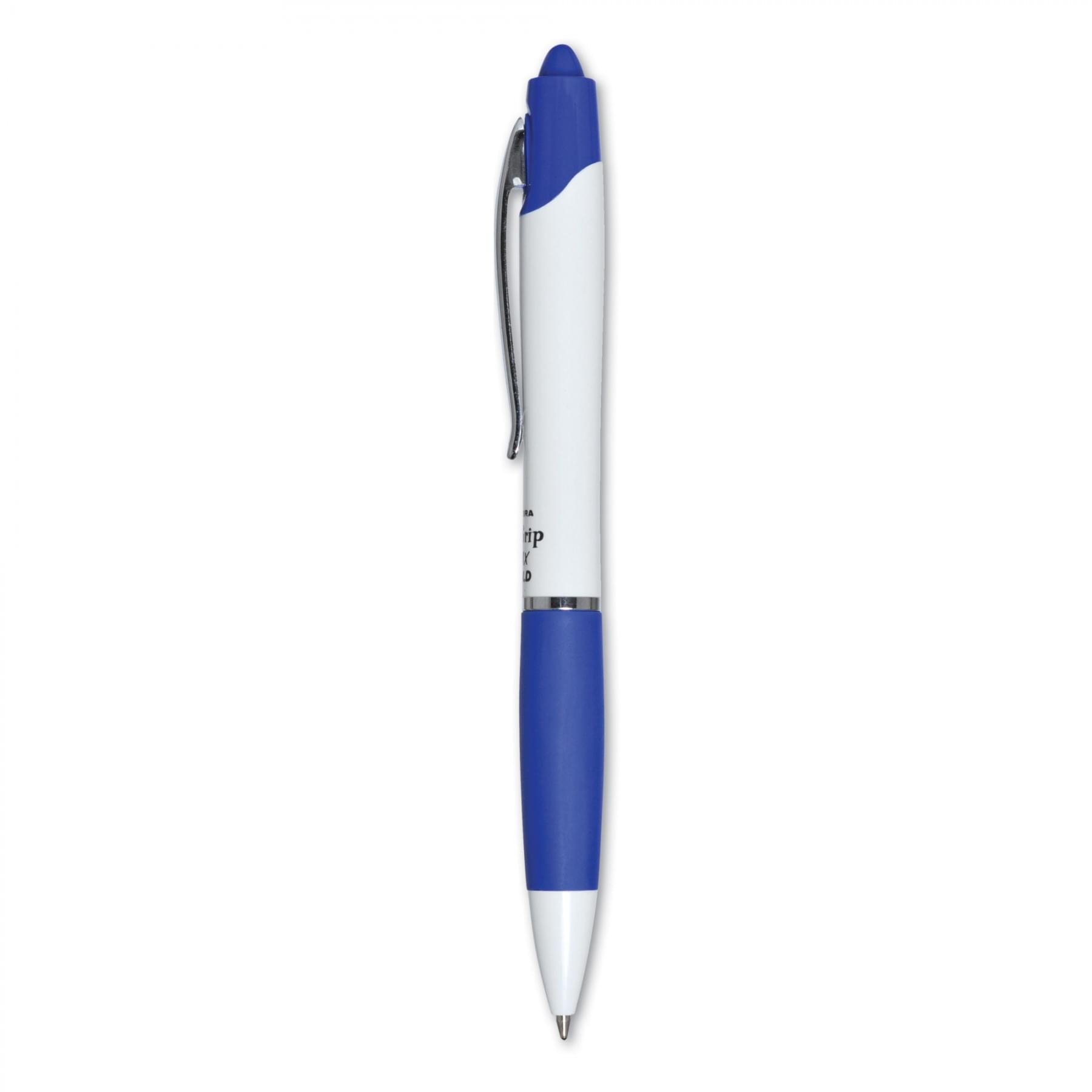 Zebra Z Grip Max Retractable Ballpoint White Barrel